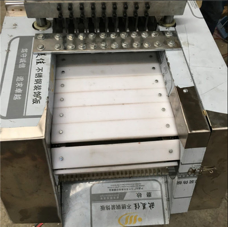 เครื่องตัดเนื้ออัตโนมัติ รุ่นสายพาน สำหรับตัดไก่ เป็ด ห่าน ซี่โครง และหมู