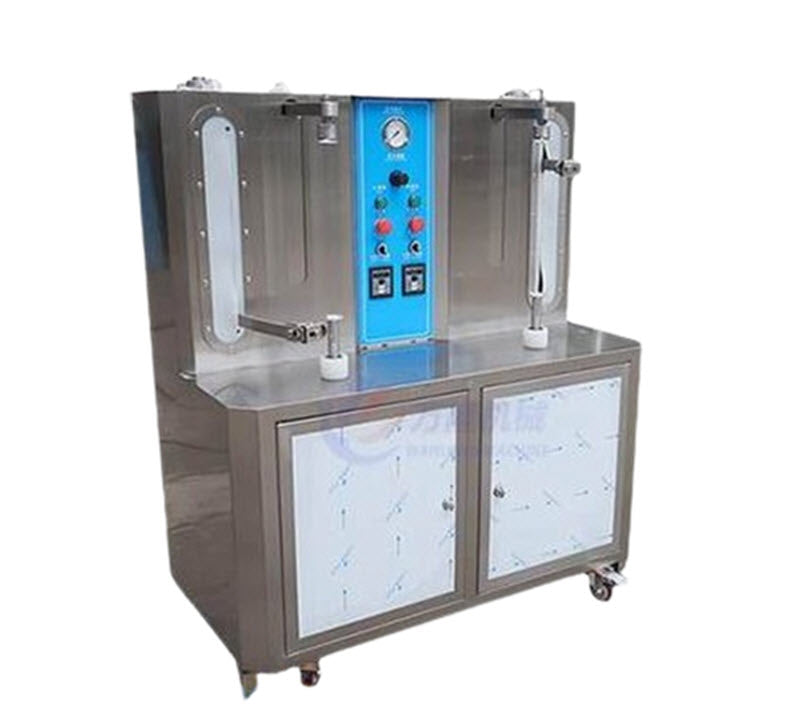 เครื่องปอกผลไม้ไฟฟ้าแบบตั้งโต๊ะ รุ่นสองหัว สำหรับทำอาหารในหน่วยอาหาร ขนาดกะทัดรัด