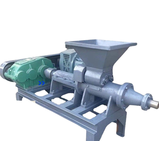 เครื่องอัดถ่านไม้ไร้ควัน รุ่นอัดถ่านแบบไม่ต้องเผา สำหรับผลิตถ่านจากมูลสัตว์และโคลน