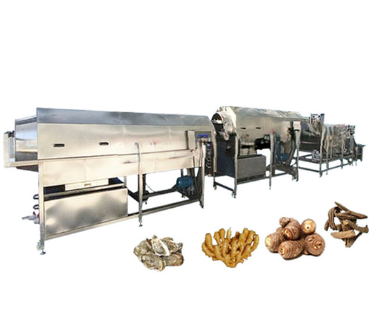 เครื่องทำความสะอาดสมุนไพรอัตโนมัติ รุ่นใหม่ ขนาดใหญ่ สำหรับล้างเผือก ขิง มันเทศ และอินทผาลัม