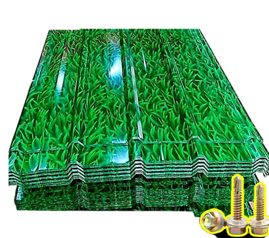 แผ่นเหล็กสีเคลือบ ขนาดมาตรฐาน สำหรับทำหลังคา ป้ายโฆษณา และกั้นพื้นที่ รุ่นทนทาน