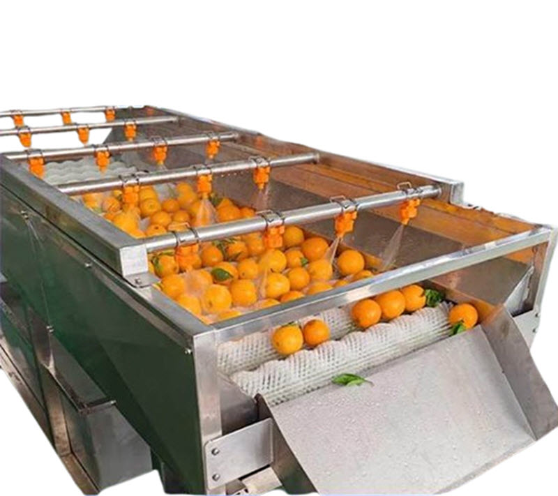 เครื่องล้างและขัดผลไม้柑橘 ขนาดกะทัดรัด รุ่นอัตโนมัติสำหรับส้มและม mandarins ราคาโรงงาน