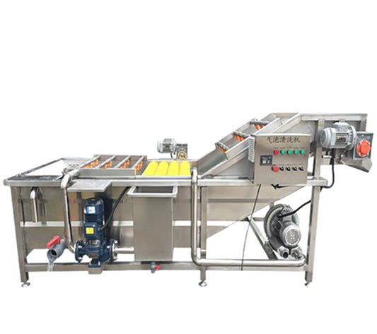 เครื่องล้างผักผลไม้แบบอัตโนมัติ ขนาดใหญ่ ใช้งานเชิงพาณิชย์ รุ่นใหม่ สำหรับล้างแอปเปิ้ล สตรอเบอรี่ มันฝรั่ง