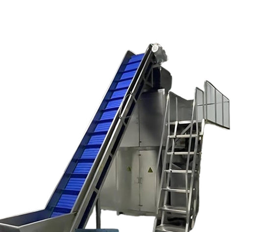 เครื่องจักรทำความสะอาดและปอกเปลือกอัตโนมัติ ขนาดใหญ่ สำหรับแปรรูปผลไม้และมันเทศ