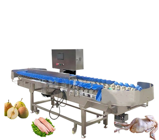 เครื่องคัดแยกน้ำหนักอัตโนมัติ รุ่นใหม่ สำหรับผลไม้และเนื้อสัตว์ เช่น มะม่วง ลิ้นจี่ ไก่
