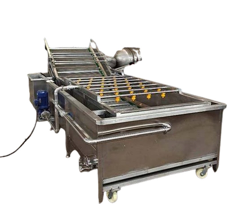 เครื่องล้างผลไม้ไฟฟ้าอัตโนมัติ ขนาดใหญ่ สำหรับล้างมะเขือเทศและผลไม้ต่างๆ