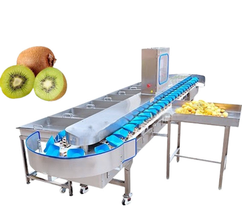 เครื่องคัดแยกน้ำหนักผลไม้ เช่น กีวี, มะม่วง, ฝรั่ง, แอปเปิ้ล, ขนาด 1-20 กก.