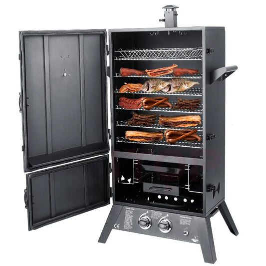 ตู้อบรมควัน ระบบแก๊ส Smoker and Grill Cabinet Gas Type แบบ 6 ชั้น เครื่องรมควัน