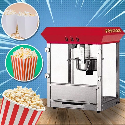 เครื่องทำป๊อปคอร์น เครื่องปิ้งป๊อปคอร์นไฟฟ้า Electric Popcorn Machine กำลังไฟ 1840 วัตต์