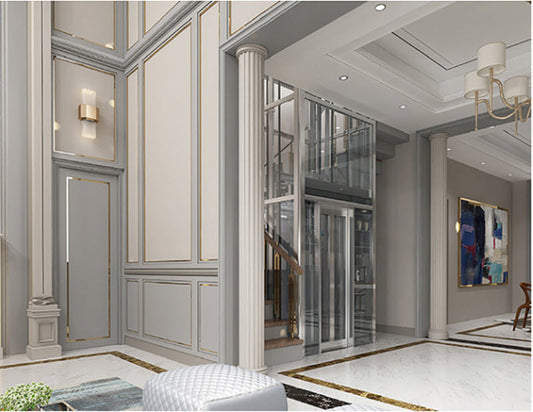 ลิฟต์โดยสารและลิฟต์แก้วทรงกลม-ทรงเหลี่ยม พร้อมดีไซน์หรู Luxury Passenger & Observation Elevators – Gold
