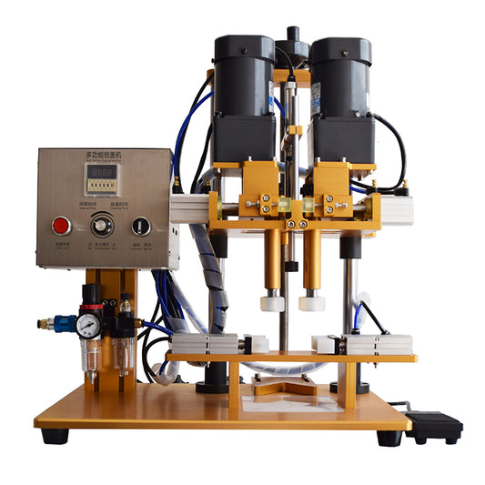เครื่องปิดฝาขวด ฝาขวดสเปรย์ ฝายาง  Semi-automatic capping machine HQ-XGJ06