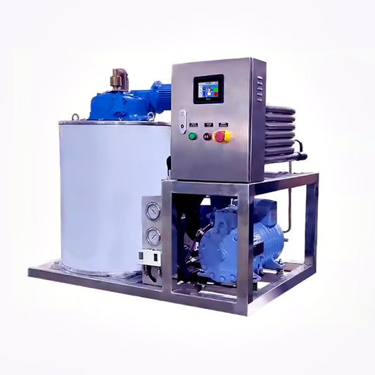 เครื่องทำน้ำแข็งเกล็ดสำหรับเรือป้องกันการกัดกล่อน ss316 รุ่น DFI-1T-S