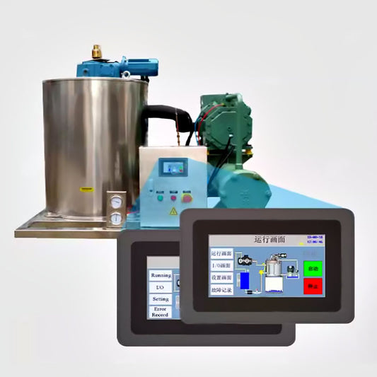 เครื่องทำน้ำแข็งเกล็ดสำหรับเรือป้องกันการกัดกล่อน ss316 รุ่น DFI-3T-S