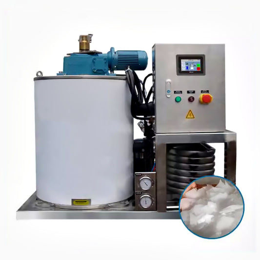 เครื่องทำน้ำแข็งเกล็ดสำหรับเรือป้องกันการกัดกล่อน ss316  รุ่น DFI-4T-S