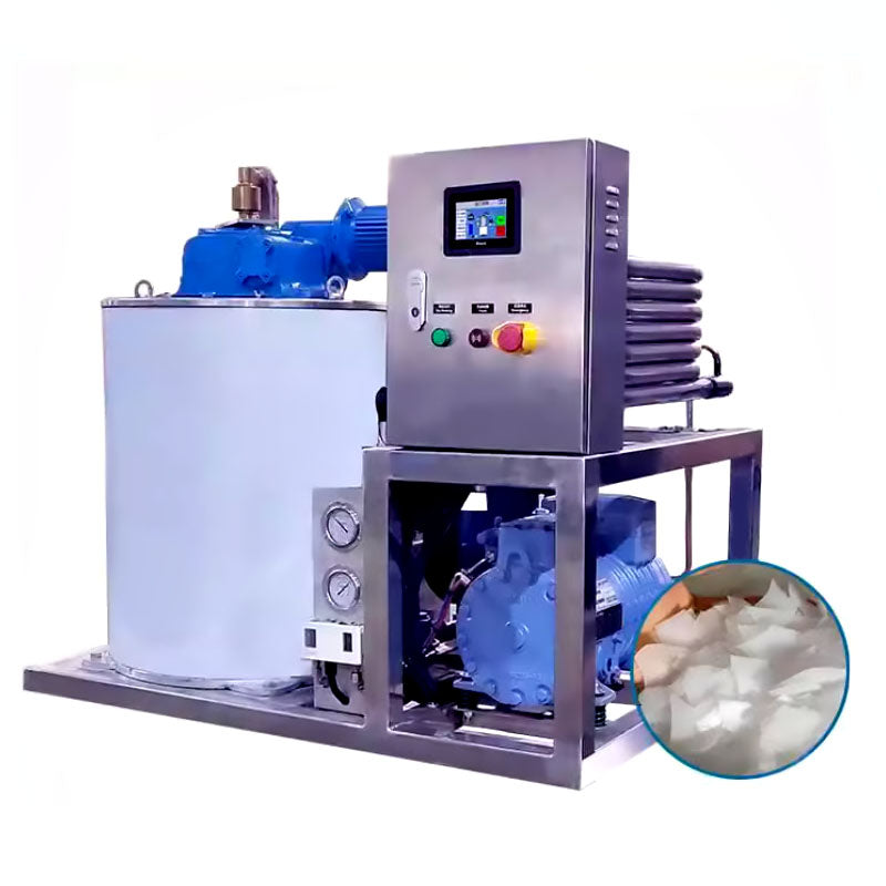 เครื่องทำน้ำแข็งเกล็ดสำหรับเรือป้องกันการกัดกล่อน ss316รุ่น DFI-5T-S