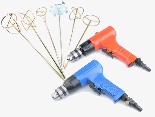 เครื่องกวนผสมมือถือ ต่อปั๊มลม Portable pneumatic Mixer สำหรับใช้งานเบา น้ำหนักเบา ทนทาน เหมาะสำหรับงานก่อสร้างและอุตสาหกรรม