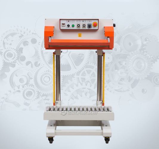 เครื่องซีลถุงกระสอบ แนวตั้ง QLF-700A ซีลกระสอบ น้ำหนักที่รองรับ 50 กิโลกรัม ต้องต่อปั๊มลม