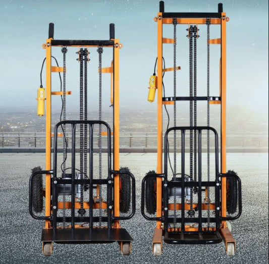 รถเข็นยกของ ที่ยกของไฟฟ้า พกพาได้ Electric Lifting Stacker 500kg Capacity, Portable Design, Ideal for Warehouse and Home Use