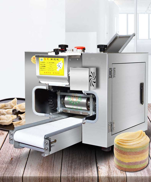 เครื่องรีดแป้งสีเหลี่ยม กลม เปลี่ยนบล็อคได้ Rectangle Dumpling wrapper machine