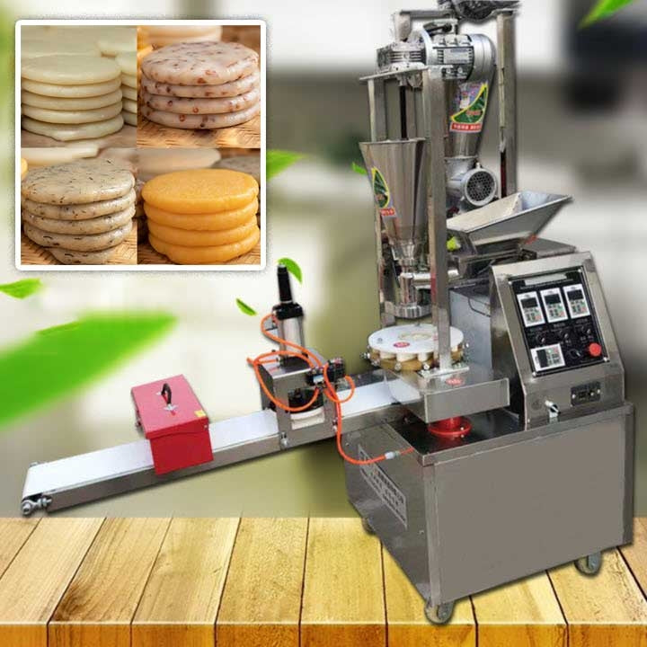 เครื่องทำขนมโมจิใส่ใส้ เครื่องทำซาลาเปา Fully Automatic Mochi Making Machine กำลังไฟ 2500 วัตต์ พร้อมตัวกดแบน