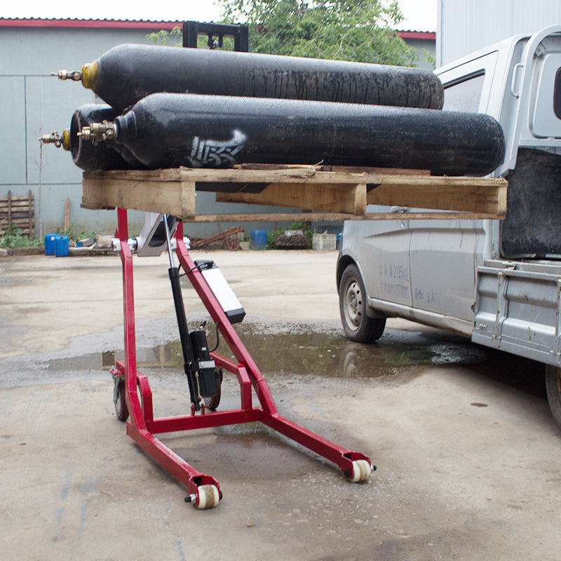 เครื่องยกพาเลท แบบแบตเตอรี่ รถลากพาเลทกึ่งไฟฟ้า รถเข็นยกของ Portable electric small forklift