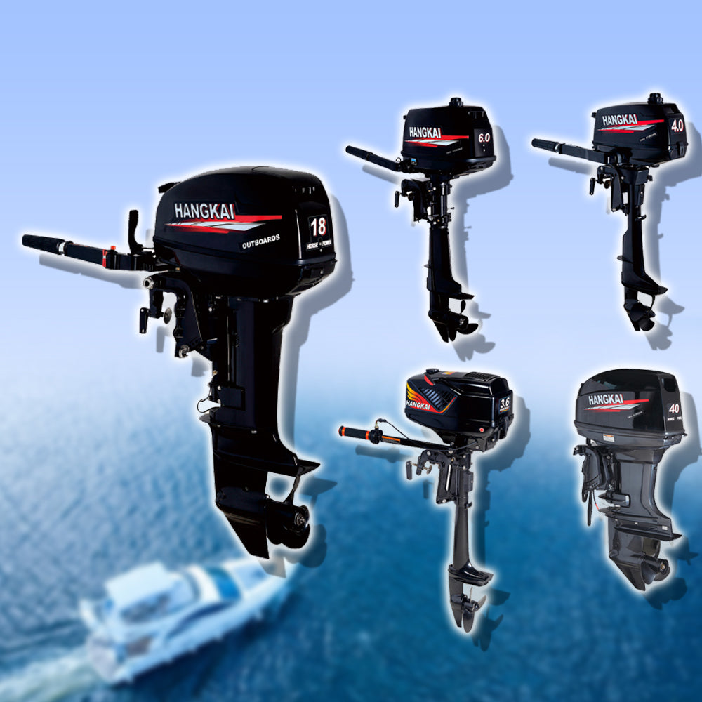 มอเตอร์ติดเรือ Hangkai เครื่อง 2 จังหวะ 4 จังหวะ (gasoline) สำหรับเรือยนต์ ประหยัดน้ำมัน มีประสิทธิภาพสูง เหมาะสำหรับการตกปลา
