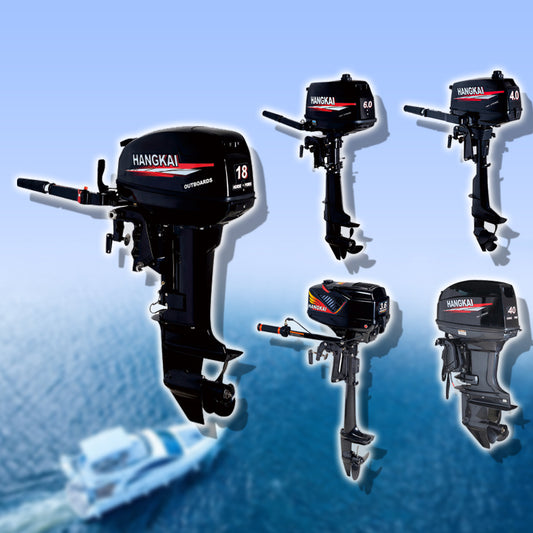 มอเตอร์ติดเรือ Hangkai เครื่อง 2 จังหวะ 4 จังหวะ (gasoline) สำหรับเรือยนต์ ประหยัดน้ำมัน มีประสิทธิภาพสูง เหมาะสำหรับการตกปลา