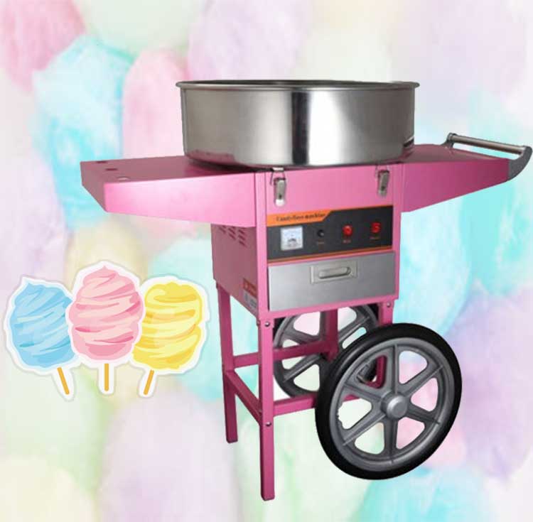 เครื่องทำสายไหมรถเข็น ET-MF05 Fully Automatic Electric Cotton Candy Machine
