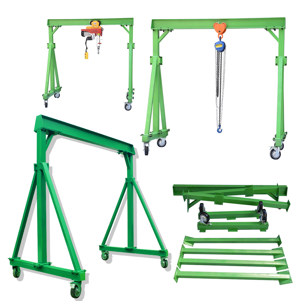 รอก เครน พร้อมโครง และ ล้อเลื่อน Gantry Crane ประสิทธิภาพสูง รองรับน้ำหนัก 5 ตัน ใช้งานง่าย เคลื่อนย้ายสะดวก เหมาะสำหรับงานก่อสร้าง