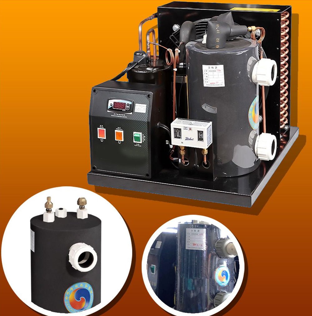 เครื่องลดอุณหภูมิน้ำเย็น ชิลเลอร์ Aquarium Chiller Refrigerator Cooling R22 สำหรับน้ำเค็มและน้ำจืด