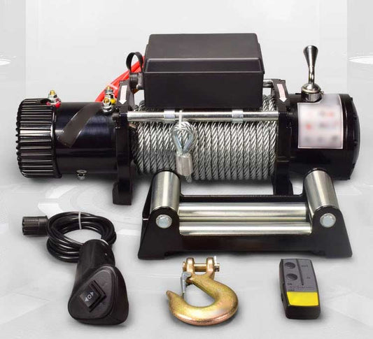 รอกไฟฟ้า รอกสลิงไฟฟ้า Electric Winch 12v/24v รอกไฟฟ้าติดรถ รอกยกของ