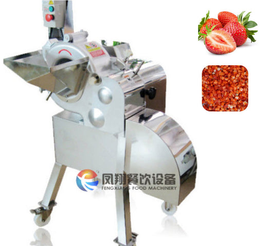 เครื่องหั่นเต๋าผัก หั่นลูกบาศก์ 100（kg）0.75（kw） 800 * 700 * 1260（mm） CD-800 Strawberry dicing machine Three-dimensional dicing machine Fruit