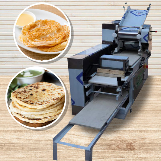 เครื่องรีดแป้ง นวดแป้ง สแตนเลส รีดบาง แผ่นโรตี 304 Automatic Flour-Spreading Machine