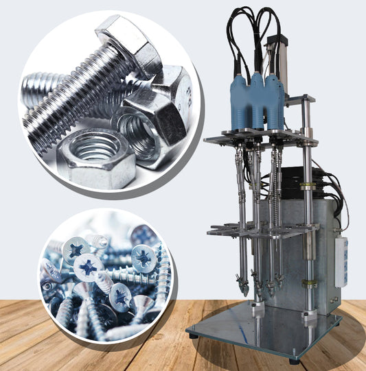 เครื่องไขน็อตสกรู อัตโนมัติ ระบบลม four-axis automatic lock screw machine