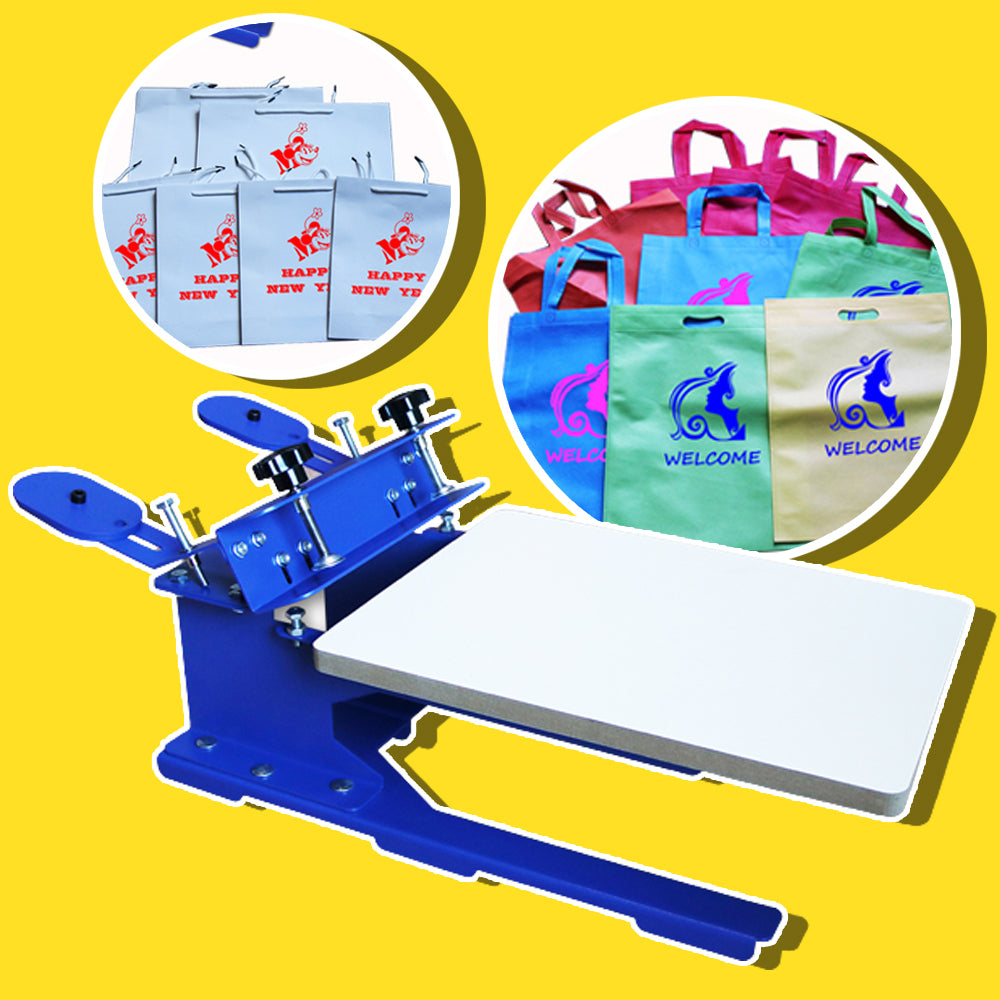 เครื่องสกรีนถุง ผ้า พลาสติก กระดาษ ปอกหมอน มือโยก SPE-DZS bag screen printing machine - non woven