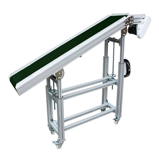 สายพานลำเลียง Belt Conveyor hp05 PVC ความยาวเอียง 1.5m + ความยาตรง L 0.5m หน้ากว้าง 300,400,500มม.