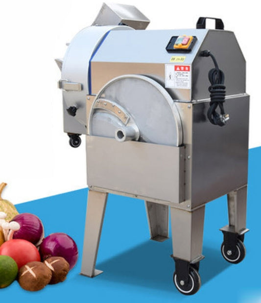 เครื่องหั่นผักไฟฟ้า อุตสาหกรรม Electric Vegetable Cutter 500W สำหรับหั่นผักผลไม้ ขนาดใหญ่ ใช้งานง่าย ทนทาน เหมาะสำหรับร้านอาหาร