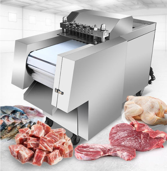 เครื่องสับไก่ไฟฟ้า Fully automatic chicken cutting machine for effortless food prep, high efficiency, precise cuts, and easy cleaning
