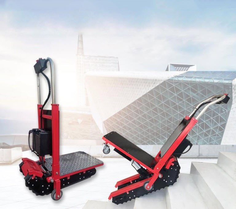 รถเข็นไฟฟ้าขึ้นบันได ไต่บันได Electric stair-climbing vehicle loader