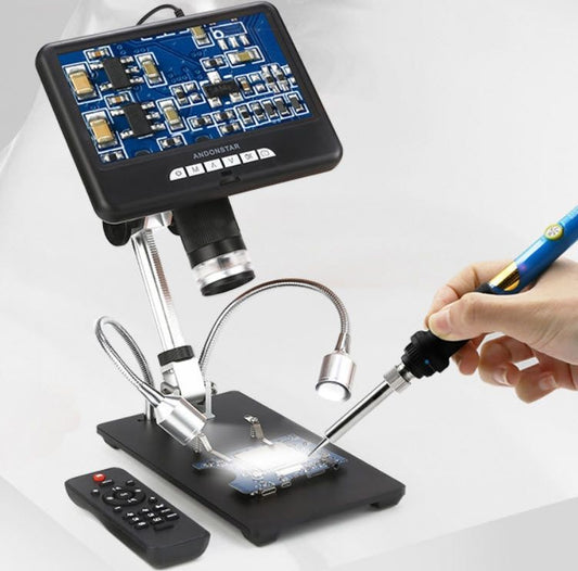 กล้องจุลทรรศน์ดิจิตอล Digital Microscope Real Time Display 10-270 เท่า พร้อม จอแสดงผล 7 นิ้ว และ 9 นิ้ว