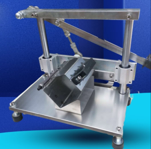 เครื่องแล่เนื้อแช่แข็ง มือโยก  slicer lever cut frozen mea hand press