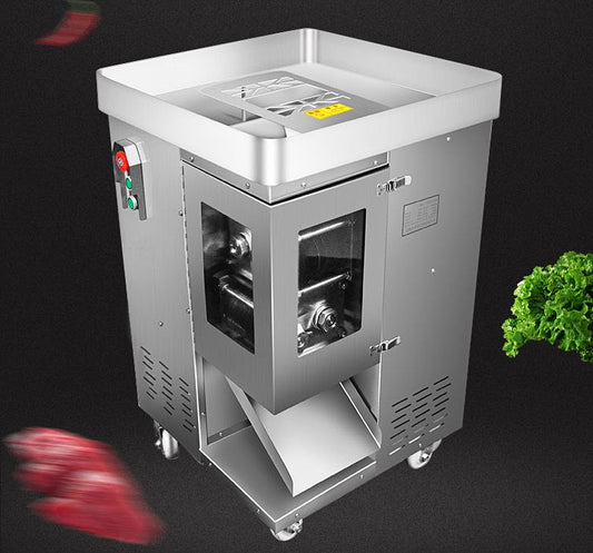 เครื่องสไลด์เนื้อเส้น เนื้อแท่ง รุ่น YCQS-100 กำลังไฟ 2200 วัตต์ high-power chicken breast slicer