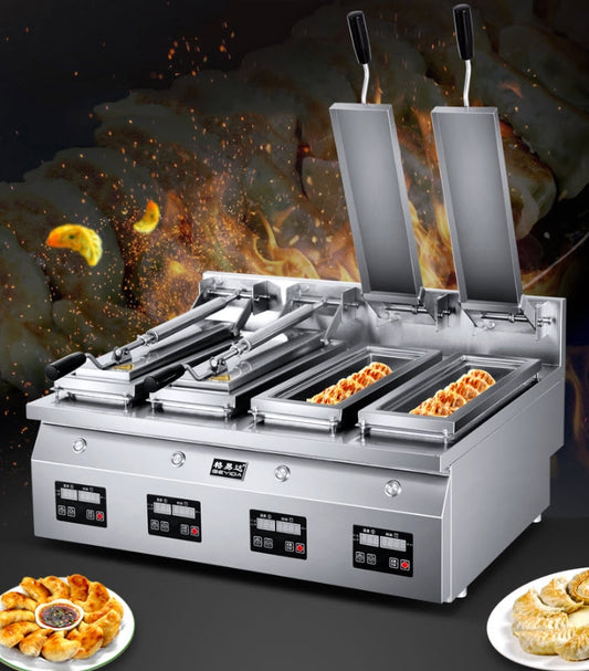 เครื่องทอดเกี๊ยวซ่าญี่ปุ่น 1.5kw x 4 electric fried dumpling machine Japanese style