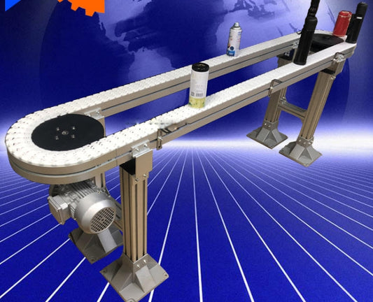 สายพานลำเลียงชิ้นงาน แบบหมุน 360-degree turning machine หน้ากว้าง 200 mm