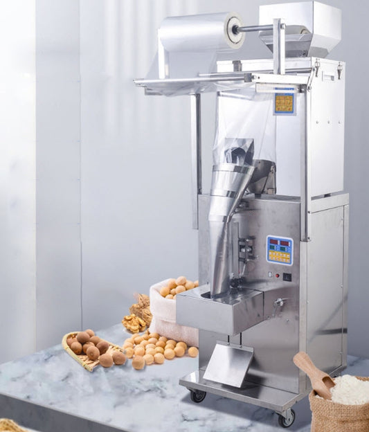 เครื่องบรรจุ เมล็ด ถั่ว พร้อมซีลแพ็ค Automatic Pneumatic Filling Machine