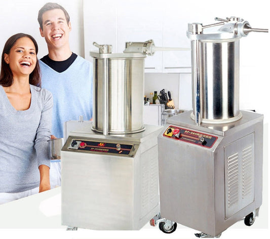 เครื่องบรรจุใสกรอก กึ่งอัตโนมัติ sausage filling machine semi-automatic