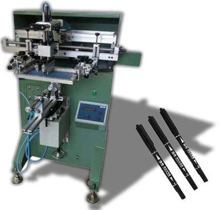 เครื่องสกรีนปากกา logo ปากกา pen round surface printing machine