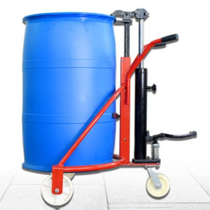 เครื่องยกถังน้ำมันพลาสติก ระบบเท้าเหยียบ Hydraulic Oil Drum Truck Drum