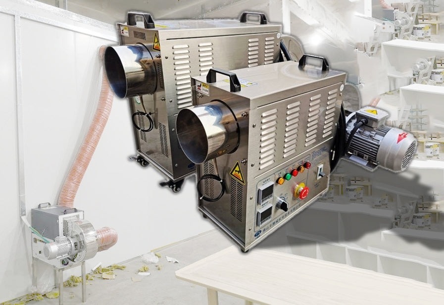 เครื่องอบแห้งไล่ ความชื้น รักษาอุณหภูมิ ด้วยลมร้อน 380V 3 phase  (เฉพาะเครื่อง) drying cycle industrial hot air blower humidity and temperature PID control