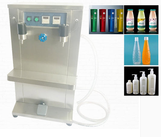 เครื่องบรรจุของเหลว ML-W10 2 หัวจ่าย W10 electric self-suction filling machine